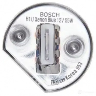 Лампа H1 P14.5S 55 Вт 12 В BOSCH 349992 12V 55W H1 Xenon Blue 1987301011 E1 22J - Изображение 5