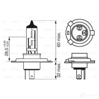 Лампа галогеновая H4 XENON BLUE 60/55 Вт 12 В BOSCH 1987302045 12V 60/55W H4 XENON BLUE 1423170549 Blister 1pcs - 1 987 301 010 - Изображение 4