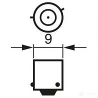 Лампа накаливания H6W 6 Вт 12 В BOSCH 350475 1987302809 12V 6W H6W ECO H6W - Изображение 4