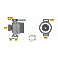 Генератор BOSCH S8 76K0R 0 121 813 002 1440033954 - Изображение 5
