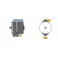 Генератор Bosch 0 120 339 512 A2F4XLN 304607 G1 (-) 14V 33A27