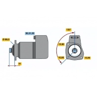 Стартер Bosch KB (R) 24V 5,4 kW 0 001 416 035 K4CU7J 376269508 - Изображение 5