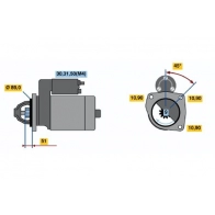 Стартер Bosch IF (R) 12V 3,1 kW 0 001 369 019 310256760 BX369019 - Изображение 5