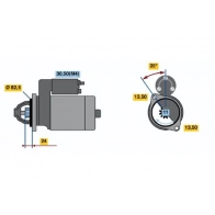 Стартер Bosch 0 001 362 059 1423135361 BX362059 IF (R) 12V 2,4 KW - Изображение 6
