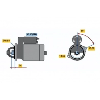 Стартер Bosch 0 001 367 021 1423135377 IF (R) 12V 3,0 kW BX367021 - Изображение 3