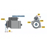 Стартер Bosch 0 001 330 014 HEF109-M 24V (R) IS46JL4 1423135354 - Изображение 5