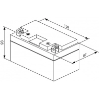 Аккумулятор 5 ач прямая 290 а 12 в 150x87x93 BOSCH GJCHIZ8 0986122617 LTZ14S LION 333589 - Изображение 7