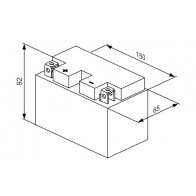 Аккумулятор 3 ач прямая 190 а 12 в 150x65x92 BOSCH A6W2HN 333567 LT7B-BS LION 0986122606 - Изображение 5