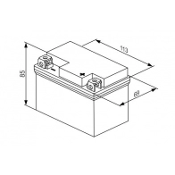 Аккумулятор 2.4 ач обратная 150 а 12 в 113x69x85 BOSCH 0986122604 333563 A799N7W LTX7L-BS LION - Изображение 5