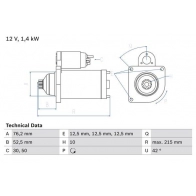 Стартер Bosch 25 85 0 986 025 850 OCKVZM 331909