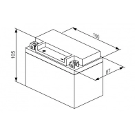 Аккумулятор 3 ач прямая 180 а 12 в 150x87x105 BOSCH LTX9-BS LTX9-BS LION 0986122608 333571 - Изображение 7