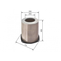 Воздушный фильтр Bosch 370035 F 026 400 179 1XOF2 S 0179 - Изображение 5