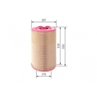 Воздушный фильтр Bosch F 026 400 248 S0248 S 0248 370102 - Изображение 5