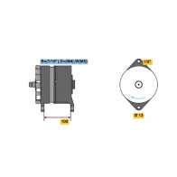 Генератор BOSCH AL5010N 0120468136 1423135467 N1 (R) 28V 10/80A - Изображение 5
