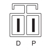 Генератор Bosch 827 1 EKDXZ7 0 986 082 710 333448 - Изображение 2