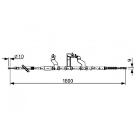Трос ручника Bosch Hyundai Tucson (JM) 1 Кроссовер 2.0 CRDi 140 л.с. 2006 – 2010 B C2530 T63GJ 1 987 482 530