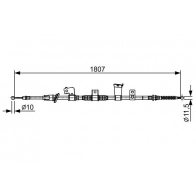 Трос ручника Bosch BC2 569 355578 1 987 482 569 Z12OG8