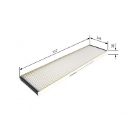 Салонный фильтр Bosch M 1180 1 987 431 180 350851 M1180 - Изображение 5