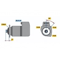 Стартер Bosch KB (R) 24V 5,4 kW 1118100314 YMGFR8L 0 001 416 059 - Изображение 3