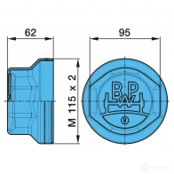 Колпак подшипника колеса BPW 26535856 V5M ZJ 0321223090