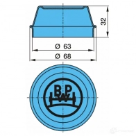 Колпак подшипника колеса BPW 1438566393 41ISX M 0321104020