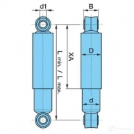 Амортизатор BPW TFD8 VO 1425273966 0237021802