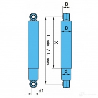 Амортизатор BPW 22457220 0237021400 F4 6JV