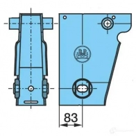 Кронштейн пружины BPW 1269125156 NF7AW5 D 0537544220