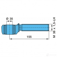Рулевой наконечник BPW 80CF RX4 24604586 0535368270