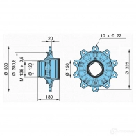 Ступица колеса BPW 3T JL1M 0980106070 47988489 - Изображение 3