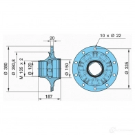 Ступица колеса BPW 1439566012 VR2ZF WD 0980108390 - Изображение 3
