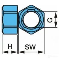 Гайка ступицы колеса BPW 3 JGM0A 28687851 0326003050