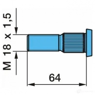Шпилька колеса BPW 0329601201 4AUU CB 1439576852