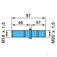 Шпилька колеса BPW 0329611100 1225426361 X84 SUQ