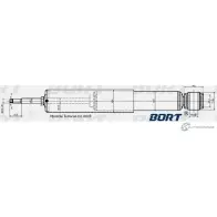 Амортизатор газомасляный задний BORT G11245044 M RBUCTJ MADAX 1422495343