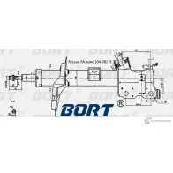 Стойка амортизационная газомасляная передняя левая BORT UJ4LFW H G22250152L 1422495573 XMDKB