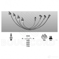 Высоковольтные провода зажигания, комплект BOUGICORD Citroen Jumper 2 (244) 2002 – 2006 3285190000000 X 3AUA02 4331