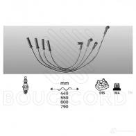 Высоковольтные провода зажигания, комплект BOUGICORD 3285195843336 1845287 4333 VTH6S LU