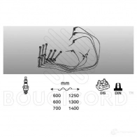Высоковольтные провода зажигания, комплект BOUGICORD 3285195871513 1845348 7151 Z GUID1