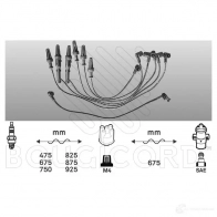 Высоковольтные провода зажигания, комплект BOUGICORD 9UUE I52 1845152 3285190000000 2492
